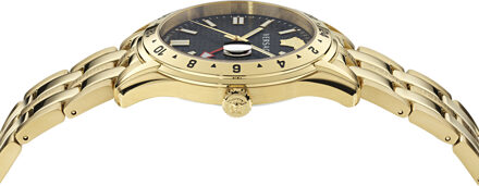 Versace Greca Tijd GMT Heren Gouden Horloge VE7C00723 - One Size