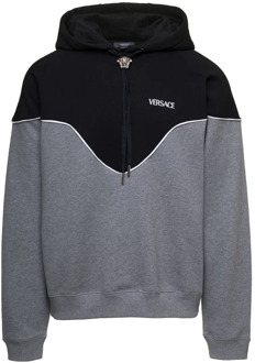 Versace Grijze Sweaters Versace , Gray , Heren - Xl,L