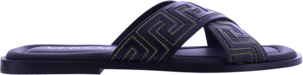 Versace Heren greca sandals Zwart - 40