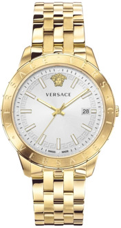Versace Heren Roestvrijstalen Armbandhorloge Versace , Yellow , Heren - ONE Size