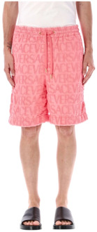 Versace Herenkleding Shorts Roze Aw23 Versace , Pink , Heren - L