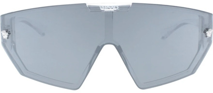 Versace Iconische zonnebril met uniforme lenzen Versace , Gray , Unisex - 47 MM