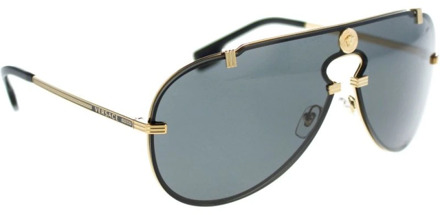 Versace Iconische zonnebril met uniforme lenzen Versace , Yellow , Unisex - 43 MM