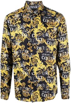Versace Jeans Baroque overhemd Zwart - 50 (4XL)