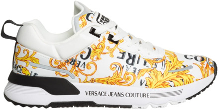 Versace Jeans Couture Abstract Logo Multikleur Sneakers Versace Jeans Couture , Multicolor , Heren - 42 Eu,45 Eu,43 Eu,44 EU
