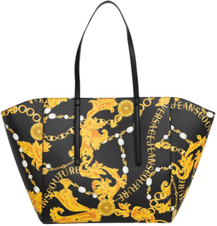 Versace Jeans Couture Abstract Multicolor Chain Couture Shopper Versace Jeans Couture , Black , Dames - ONE Size