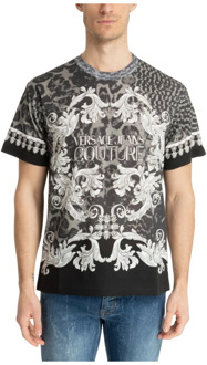 Versace Jeans Couture Animal Baroque T-shirt Versace Jeans Couture , Multicolor , Heren - L,M,S