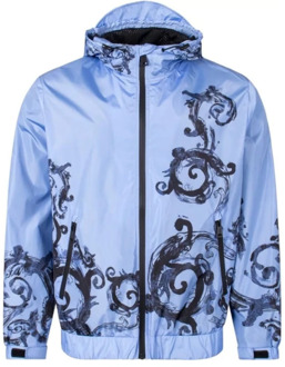 Versace Jeans Couture Barocco Print Jas Versace Jeans Couture , Blue , Heren - S