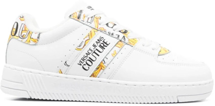 Versace Jeans Couture Barocco Witte Sneakers Versace Jeans Couture , White , Dames - 38 Eu,39 Eu,40 EU