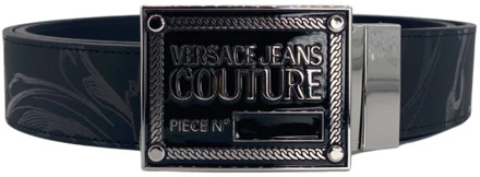Versace Jeans Couture Barokkoningen Leren Riem Versace Jeans Couture , Black , Heren - 90 CM