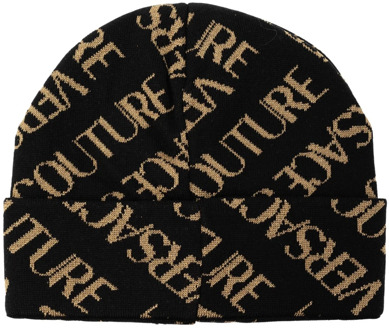 Versace Jeans Couture Beanie met logo Versace Jeans Couture , Black , Heren - ONE Size
