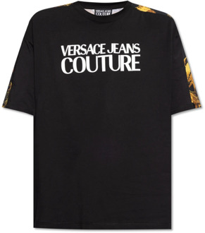 Versace Jeans Couture Bedrukt T-shirt Versace Jeans Couture , Black , Heren - 2Xl,Xl,L,M,S,Xs