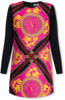 Versace Jeans Couture Bedrukte jurk Versace Jeans Couture , Multicolor , Dames - Xs,2Xs