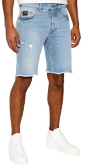 Versace Jeans Couture Blauwe Regular Style Shorts Versace Jeans Couture , Blue , Heren - W30