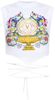 Versace Jeans Couture Bloemen top Versace Jeans Couture , White , Dames - S