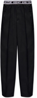 Versace Jeans Couture Broek met elastische taille Versace Jeans Couture , Black , Heren - 2Xl,L,M,S,Xs