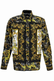 Versace Jeans Couture Casual Shirts Versace Jeans Couture , Black , Heren - 2Xl,Xl,L,M,S,Xs