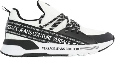 Versace Jeans Couture Dynamische Witte Lage Sneakers Versace Jeans Couture , White , Heren - 41 Eu,45 Eu,42 EU