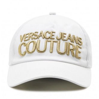 Versace Jeans Couture Embroidery Cap Versace Jeans Couture , Wit , Unisex - ONE Size