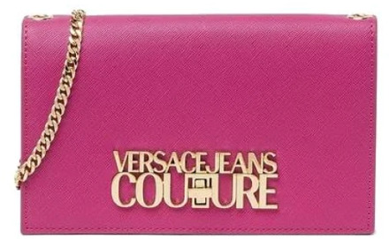 Versace Jeans Couture Fuchsia Clutch met Kettingband Versace Jeans Couture , Pink , Dames - ONE Size
