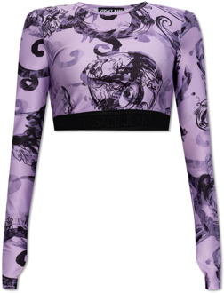 Versace Jeans Couture Geknipte top Versace Jeans Couture , Purple , Dames - XS