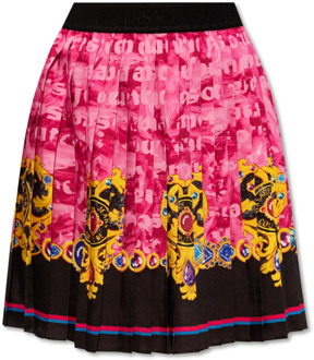 Versace Jeans Couture Geplooide rok Versace Jeans Couture , Pink , Dames - M,S,Xs,2Xs