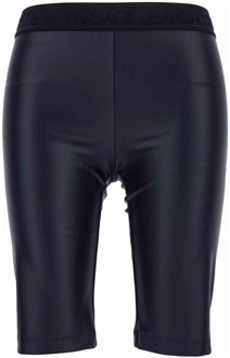 Versace Jeans Couture Glanzende Skinny Fit Jegging met Lycra Versace Jeans Couture , Black , Dames - L,M,S,Xs,3Xs,2Xs