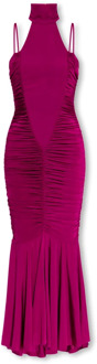 Versace Jeans Couture Jurk met ontblote schouders Versace Jeans Couture , Purple , Dames - S,Xs,2Xs