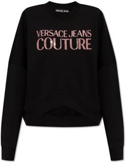 Versace Jeans Couture Katoenen sweatshirt Versace Jeans Couture , Black , Dames - L,M,S,Xs