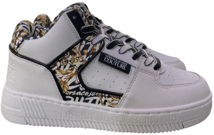 Versace Jeans Couture Logo Brush Couture Sneakers - Maat 40 Versace Jeans Couture , White , Dames - 35 EU