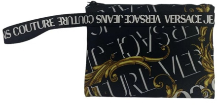 Versace Jeans Couture Logo Couture All Over Polsbandtas Versace Jeans Couture , Black , Heren - ONE Size