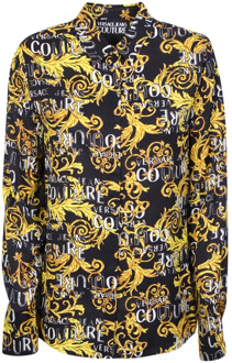 Versace Jeans Couture Logo Couture Print Shirt Versace Jeans Couture , Black , Dames - XS