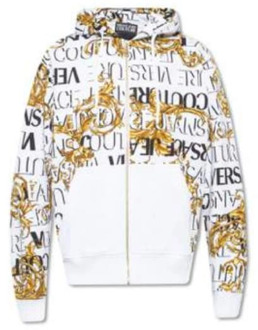 Versace Jeans Couture Logo Couture Witte Sweatshirt Versace Jeans Couture , Multicolor , Heren - 3XL