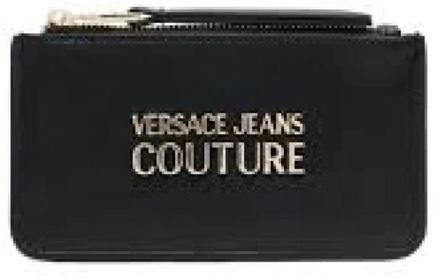 Versace Jeans Couture Logo Lettering Pasjeshouder Versace Jeans Couture , Black , Dames - ONE Size
