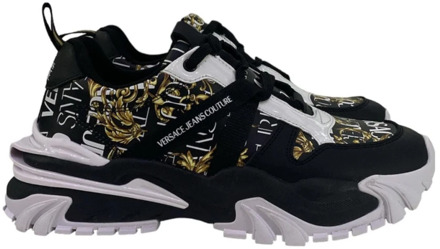 Versace Jeans Couture Logo Space Couture Sneakers - Maat 42 Versace Jeans Couture , Black , Heren - 43 Eu,41 EU