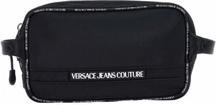 Versace Jeans Couture Nylon Lace Logo Tassen Collectie Versace Jeans Couture , Black , Heren - ONE Size