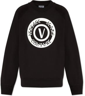 Versace Jeans Couture Oversized sweatshirt Versace Jeans Couture , Black , Heren - 2Xl,Xl,L,M,S