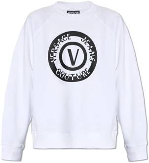 Versace Jeans Couture Oversized sweatshirt Versace Jeans Couture , White , Heren - 2Xl,Xl,L,M,S