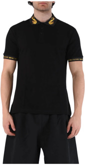 Versace Jeans Couture Polo Shirts Versace Jeans Couture , Black , Heren - 2Xl,Xl,L,M,S