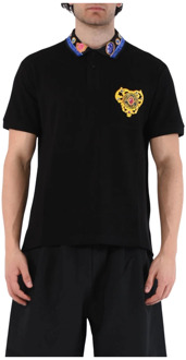 Versace Jeans Couture Polo Shirts Versace Jeans Couture , Black , Heren - 2Xl,Xl,L,M,S