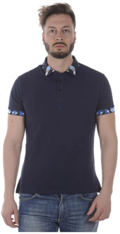 Versace Jeans Couture Polo Shirts Versace Jeans Couture , Blue , Heren - 2Xl,Xl,L,S