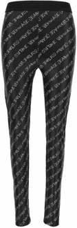 Versace Jeans Couture Print Logo Skinny Fit Leggings Versace Jeans Couture , Black , Dames - M,S,Xs,2Xs