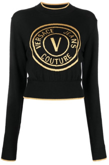 Versace Jeans Couture Ronde logo Versace Jeans Couture , Black , Dames - S