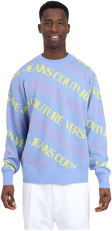 Versace Jeans Couture Round-neck Knitwear Versace Jeans Couture , Multicolor , Heren - M,S