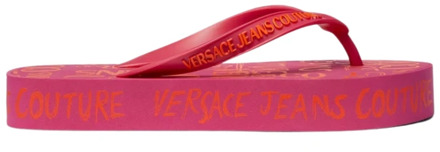 Versace Jeans Couture Roze Pantoffels Versace Jeans Couture , Pink , Dames - 35 EU