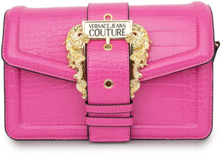 Versace Jeans Couture Roze Polyester Cross Body Tas Versace Jeans Couture , Pink , Dames - ONE Size