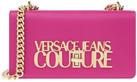 Versace Jeans Couture Schoudertas met logo Versace Jeans Couture , Pink , Dames - ONE Size