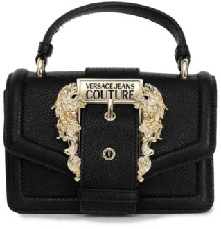 Versace Jeans Couture Shoulder bag with baroque buckle Versace Jeans Couture , Zwart , Dames - ONE Size