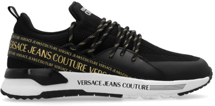 Versace Jeans Couture Sneakers met logo Versace Jeans Couture , Black , Dames - 37 Eu,36 Eu,39 EU