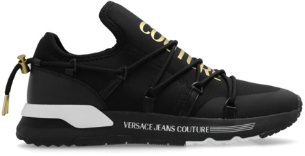 Versace Jeans Couture Sneakers met logo Versace Jeans Couture , Black , Heren - 41 Eu,40 EU